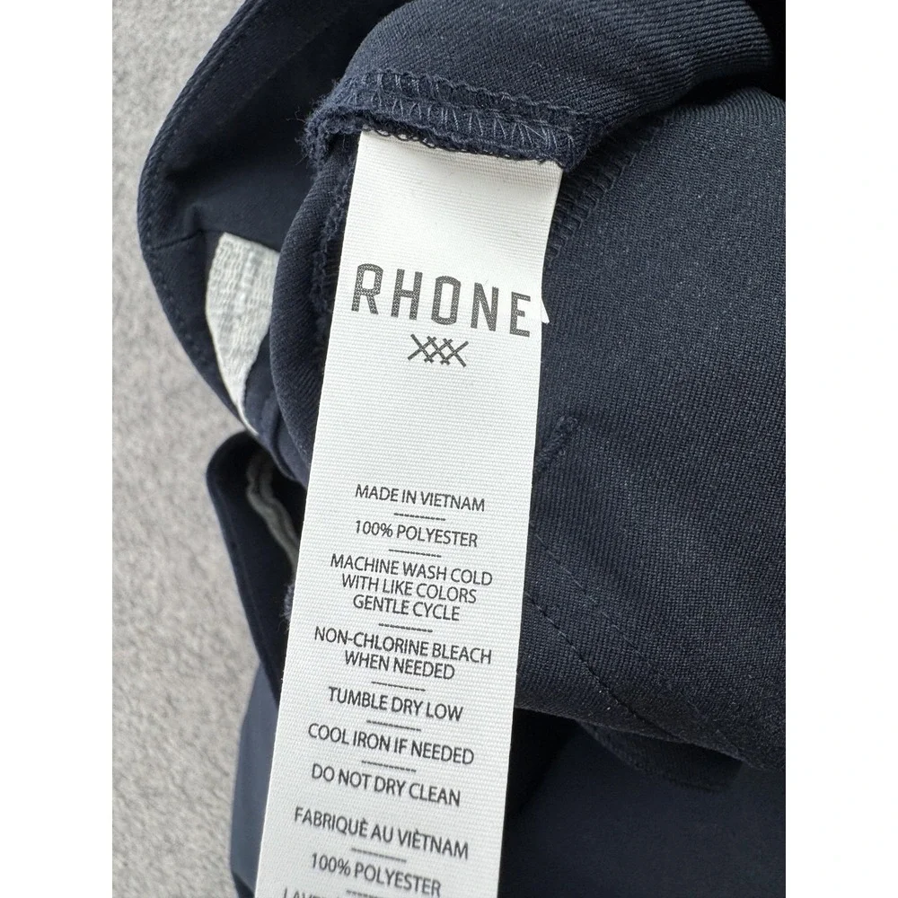 Rhone Golf Tour Trouser Pants Mens 40x32 Navy Stretch Water Resistant Golf